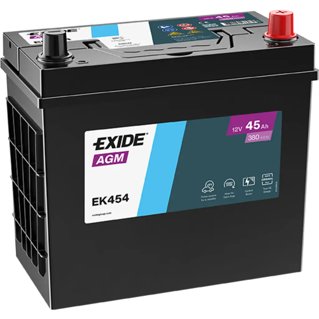 EXIDE AGM EK454 - High-Performance 12V