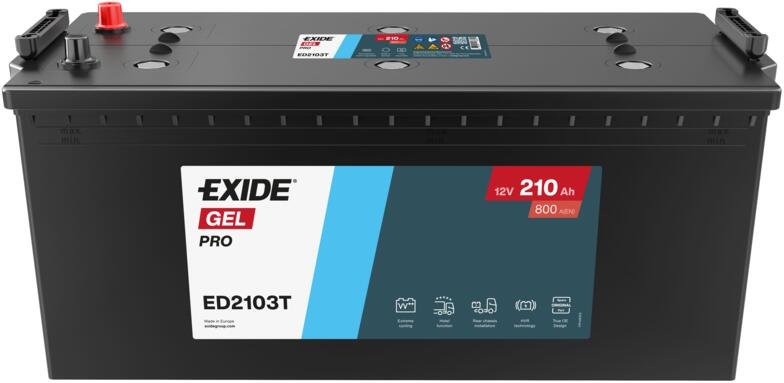 EXIDE ENDURANCE PRO GEL ED2103T 12V 210Ah